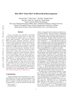 Hire-MLP: Vision MLP via Hierarchical Rearrangement