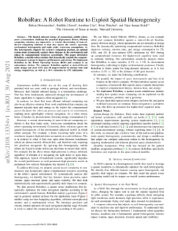 RoboRun: A Robot Runtime to Exploit Spatial Heterogeneity