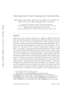 Semi-Supervised Crowd Counting from Unlabeled Data