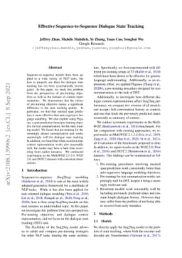 Effective Sequence-to-Sequence Dialogue State Tracking