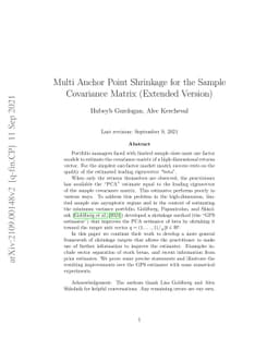 Multi Anchor Point Shrinkage for the Sample Covariance Matrix (Extended
  Version)