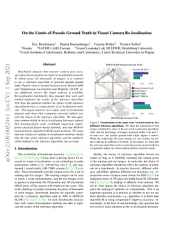 On the Limits of Pseudo Ground Truth in Visual Camera Re-localisation