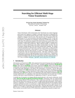 Searching for Efficient Multi-Stage Vision Transformers