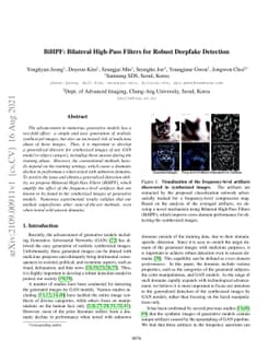 BiHPF: Bilateral High-Pass Filters for Robust Deepfake Detection