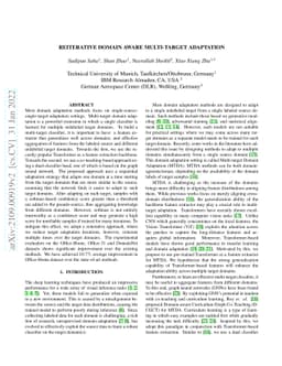 Reiterative Domain Aware Multi-Target Adaptation