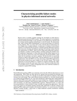 Characterizing possible failure modes in physics-informed neural
  networks