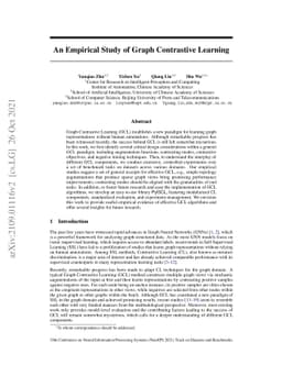An Empirical Study of Graph Contrastive Learning