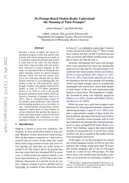 Do Prompt-Based Models Really Understand the Meaning of their Prompts?