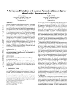A Review and Collation of Graphical Perception Knowledge for
  Visualization Recommendation