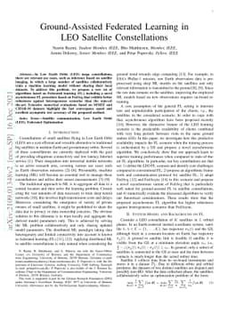 Ground-Assisted Federated Learning in LEO Satellite Constellations