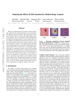 Studying the Effects of Self-Attention for Medical Image Analysis