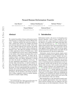 Neural Human Deformation Transfer