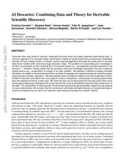 AI Descartes: Combining Data and Theory for Derivable Scientific
  Discovery