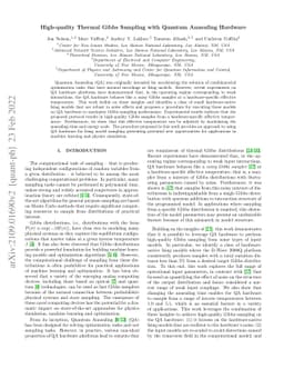 High-quality Thermal Gibbs Sampling with Quantum Annealing Hardware