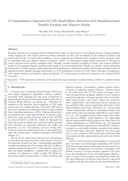 A Comprehensive Approach for UAV Small Object Detection with
  Simulation-based Transfer Learning and Adaptive Fusion