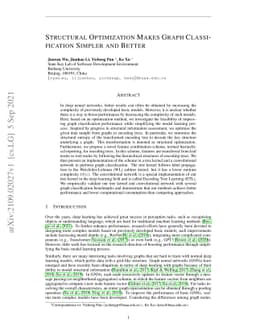 Structural Optimization Makes Graph Classification Simpler and Better