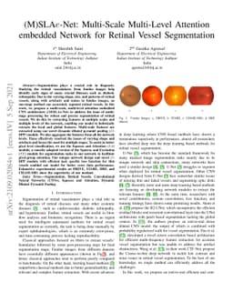 (M)SLAe-Net: Multi-Scale Multi-Level Attention embedded Network for
  Retinal Vessel Segmentation