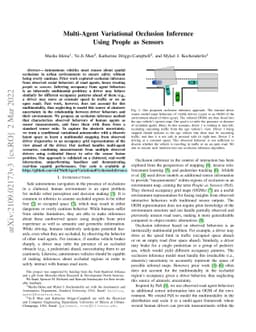 Multi-Agent Variational Occlusion Inference Using People as Sensors