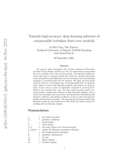 Towards high-accuracy deep learning inference of compressible turbulent
  flows over aerofoils