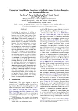 Enhancing Visual Dialog Questioner with Entity-based Strategy Learning
  and Augmented Guesser