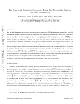 Fast Hypergraph Regularized Nonnegative Tensor Ring Factorization Based
  on Low-Rank Approximation