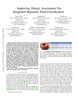 Improving Dietary Assessment Via Integrated Hierarchy Food
  Classification