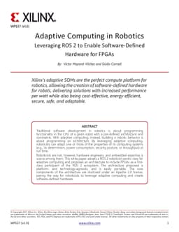 Adaptive Computing in Robotics, Leveraging ROS 2 to Enable
  Software-Defined Hardware for FPGAs