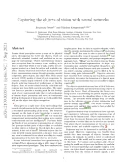 Capturing the objects of vision with neural networks
