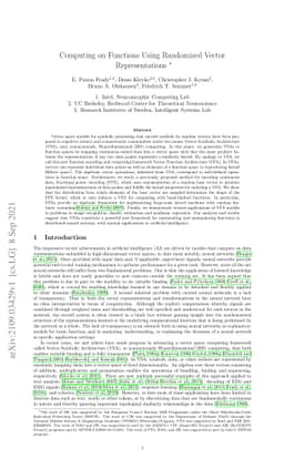 Computing on Functions Using Randomized Vector Representations