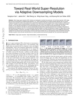 Toward Real-World Super-Resolution via Adaptive Downsampling Models