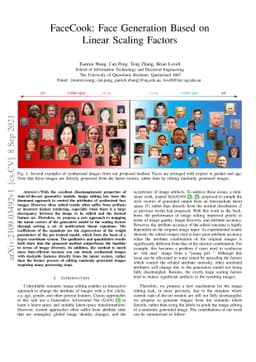 FaceCook: Face Generation Based on Linear Scaling Factors