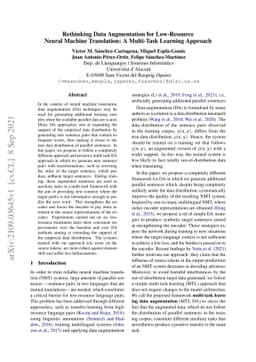 Rethinking Data Augmentation for Low-Resource Neural Machine
  Translation: A Multi-Task Learning Approach