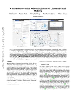 A Mixed-Initiative Visual Analytics Approach for Qualitative Causal
  Modeling