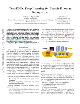 DeepEMO: Deep Learning for Speech Emotion Recognition