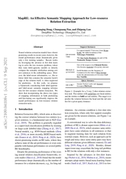 MapRE: An Effective Semantic Mapping Approach for Low-resource Relation
  Extraction