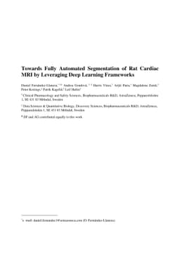 Towards Fully Automated Segmentation of Rat Cardiac MRI by Leveraging
  Deep Learning Frameworks