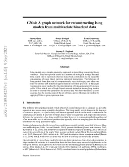 GNisi: A graph network for reconstructing Ising models from multivariate
  binarized data