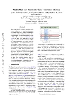 MATE: Multi-view Attention for Table Transformer Efficiency