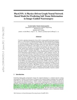 PhysGNN: A Physics-Driven Graph Neural Network Based Model for
  Predicting Soft Tissue Deformation in Image-Guided Neurosurgery
