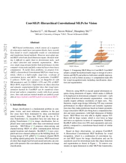 ConvMLP: Hierarchical Convolutional MLPs for Vision