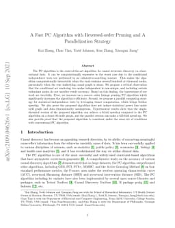 A Fast PC Algorithm with Reversed-order Pruning and A Parallelization
  Strategy