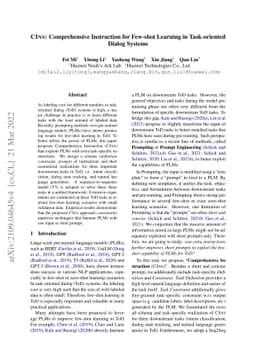 CINS: Comprehensive Instruction for Few-shot Learning in Task-oriented
  Dialog Systems