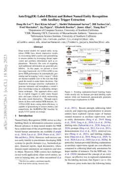 AutoTriggER: Label-Efficient and Robust Named Entity Recognition with
  Auxiliary Trigger Extraction
