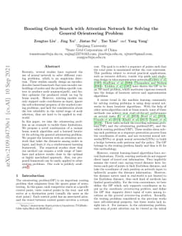 Boosting Graph Search with Attention Network for Solving the General
  Orienteering Problem