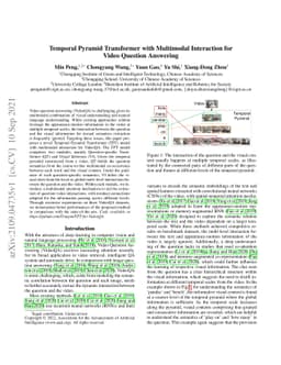 Temporal Pyramid Transformer with Multimodal Interaction for Video
  Question Answering