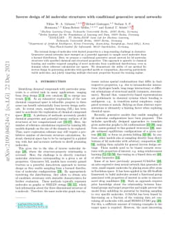 Inverse design of 3d molecular structures with conditional generative
  neural networks