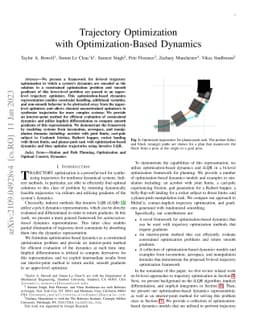 Trajectory Optimization with Optimization-Based Dynamics