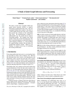 A Study of Joint Graph Inference and Forecasting