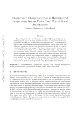 Unsupervised Change Detection in Hyperspectral Images using Feature
  Fusion Deep Convolutional Autoencoders