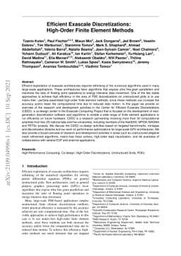 Efficient Exascale Discretizations: High-Order Finite Element Methods